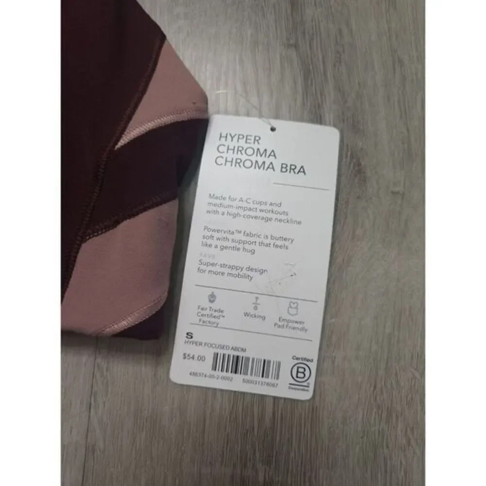 New Athleta Hyper Focused Chroma Sports Bra‎ Womens Small - Picture 3 of 8